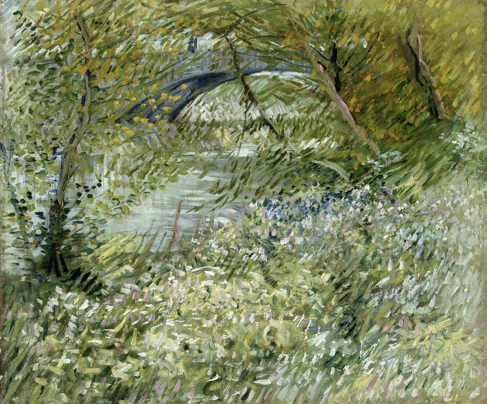 Sēnas Krasti ar De Klišī Tiltu - Vinsents van Gogs